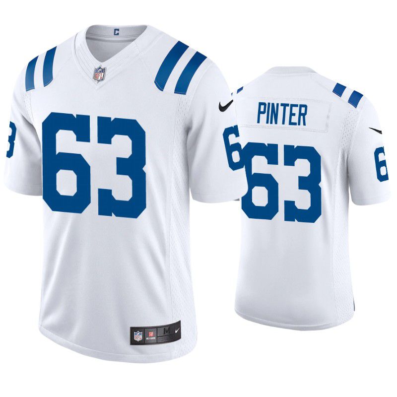 Men Indianapolis Colts #63 Danny Pinter Nike White Limited NFL Jersey